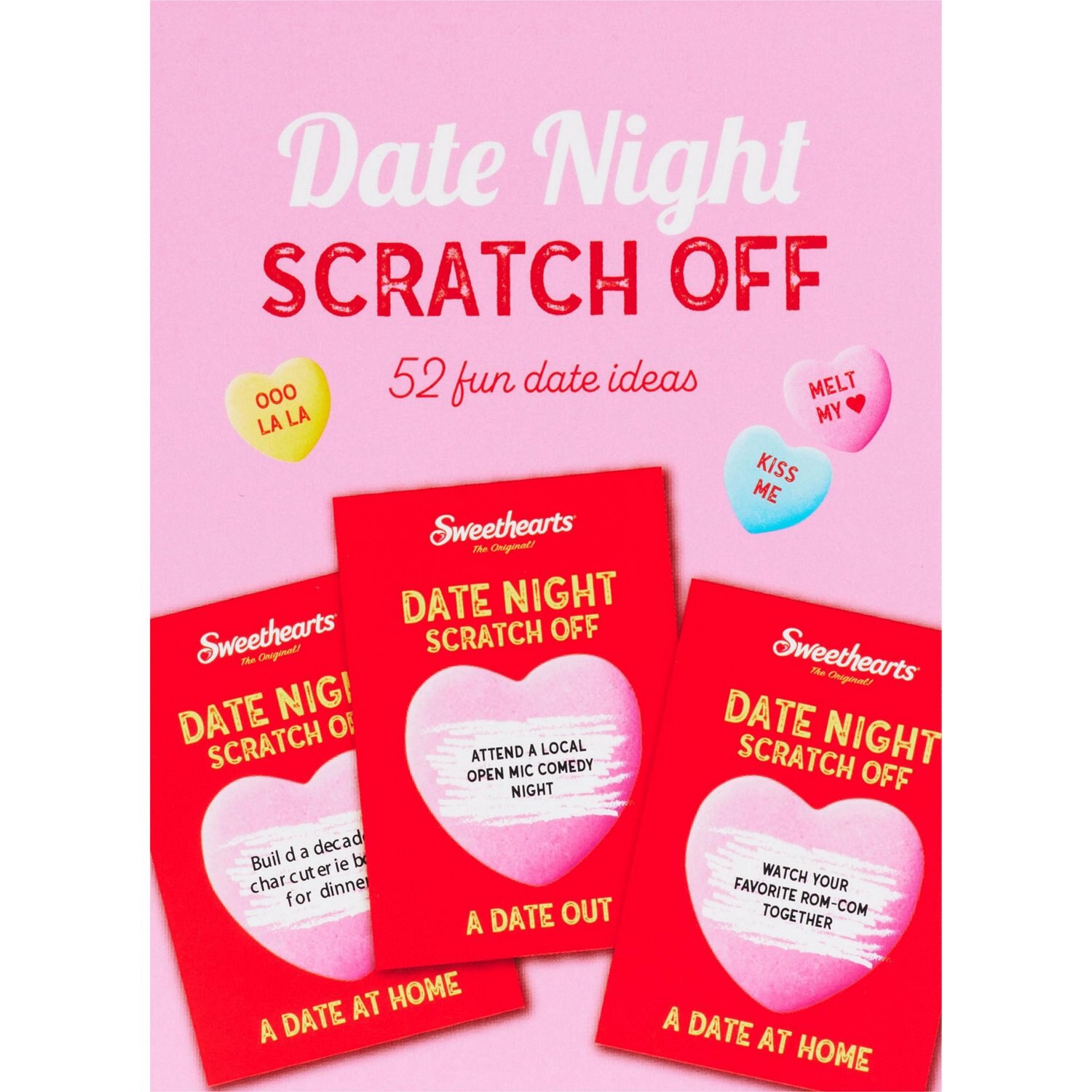 slide 3 of 3, Sweetheartsâ Date Night Scratch Off Card Deck, 1 ct