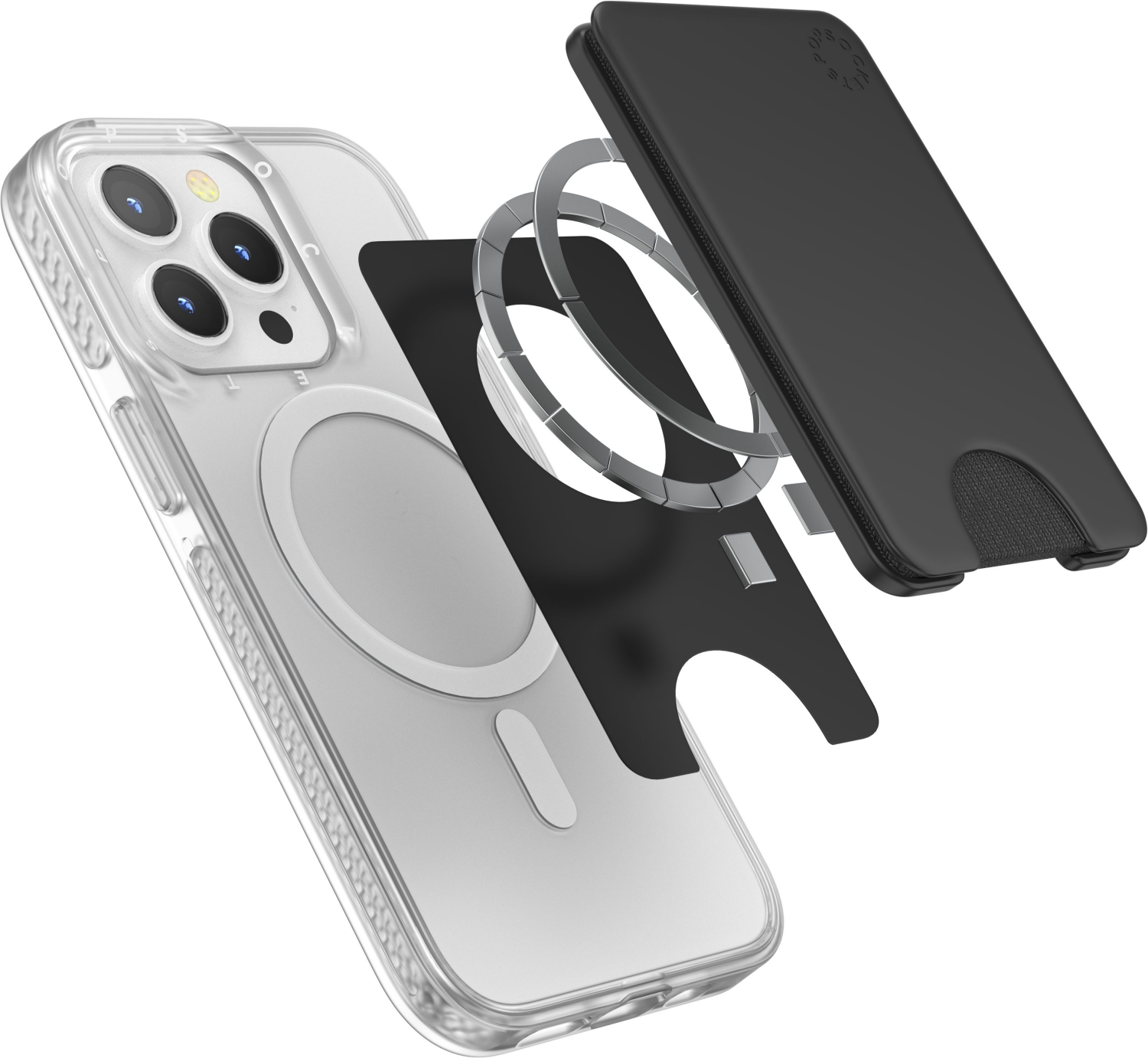slide 3 of 3, POPSOCKETS PopSocket Wallet Magsafe Black, 1 ct