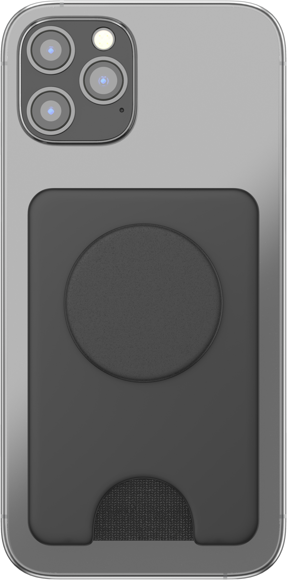 slide 3 of 3, PopSockets Magnetic Phone Wallet with Grip and MagSafe, Magnetic Adapter Ring Included - Black, 1 ct