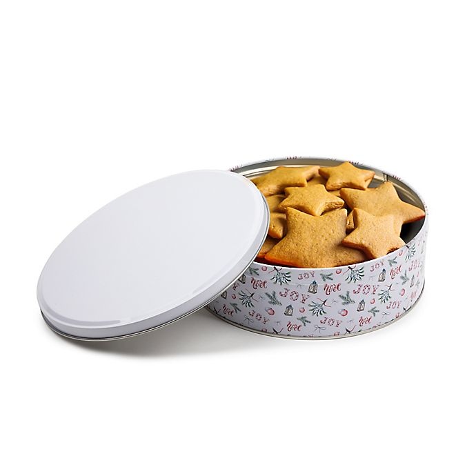 slide 2 of 2, Core Kitchen Holiday Cookie Tin - White, 1 ct