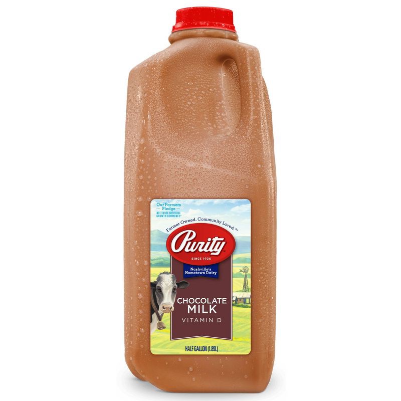 slide 1 of 3, Purity Whole Chocolate Milk - 0.5gal, 1/2 gal