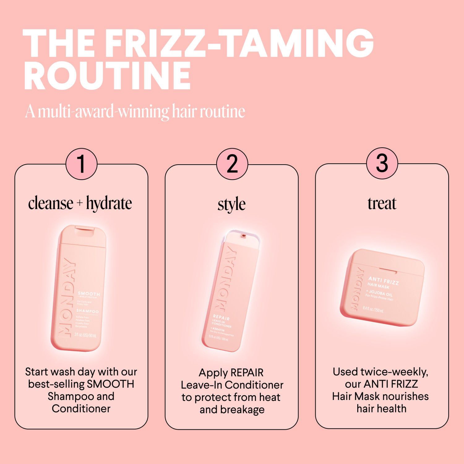 slide 5 of 11, MONDAY Smooth Hair Shampoo - Travel Size - 3 fl oz, 3 fl oz