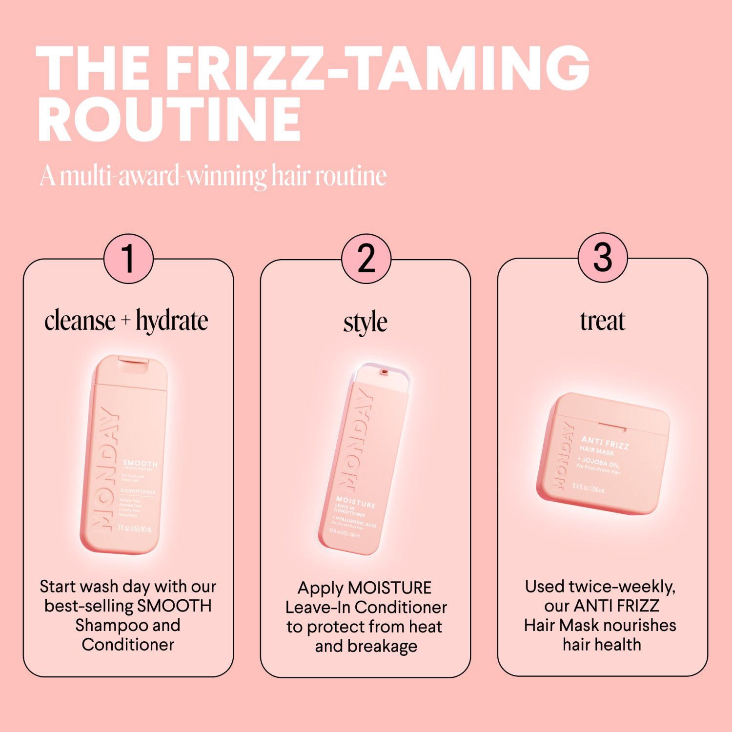 slide 10 of 11, MONDAY Smooth Hair Conditioner - Travel Size - 3 fl oz, 3 fl oz