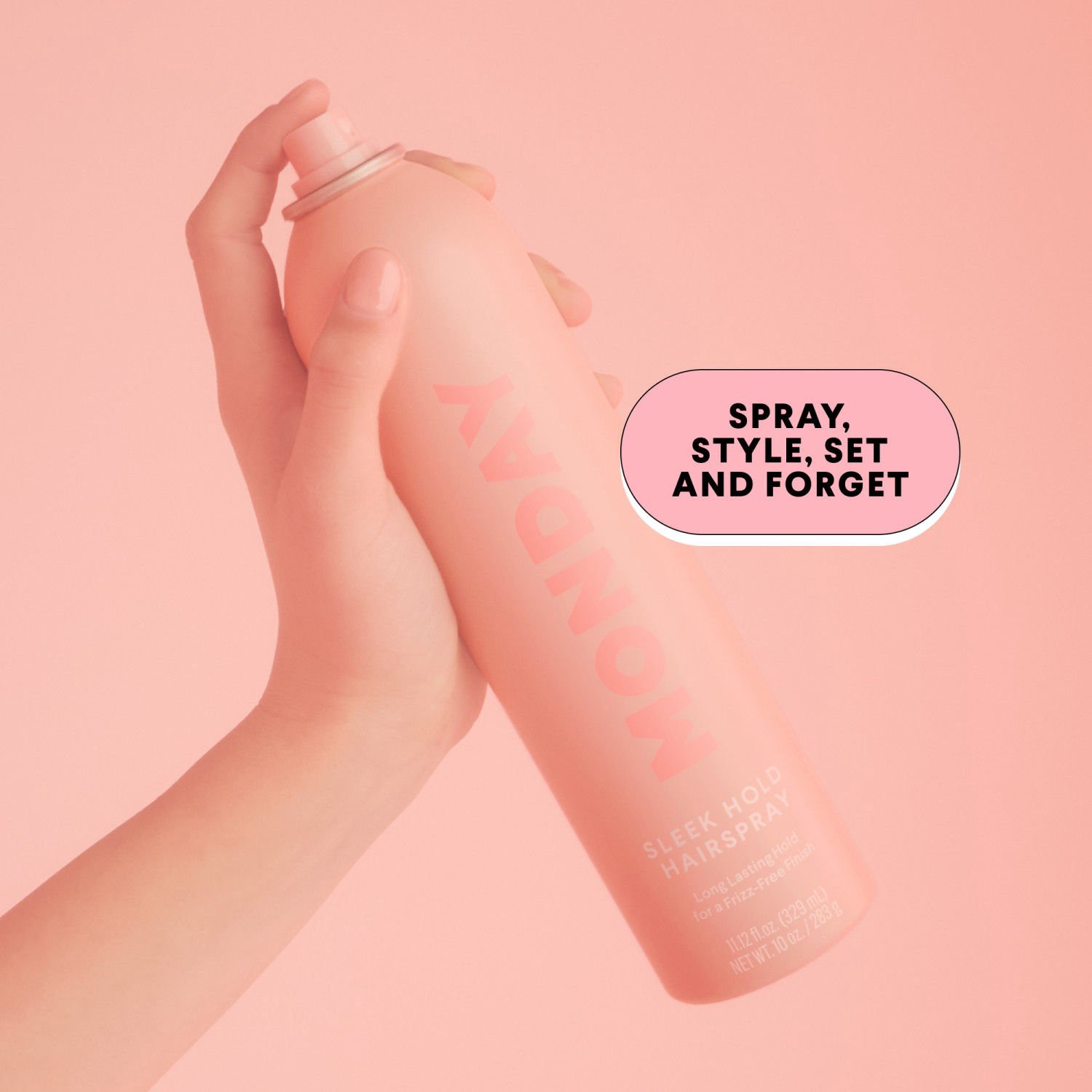 slide 11 of 12, Monday Sleek Hold Hair Spray, 10 oz