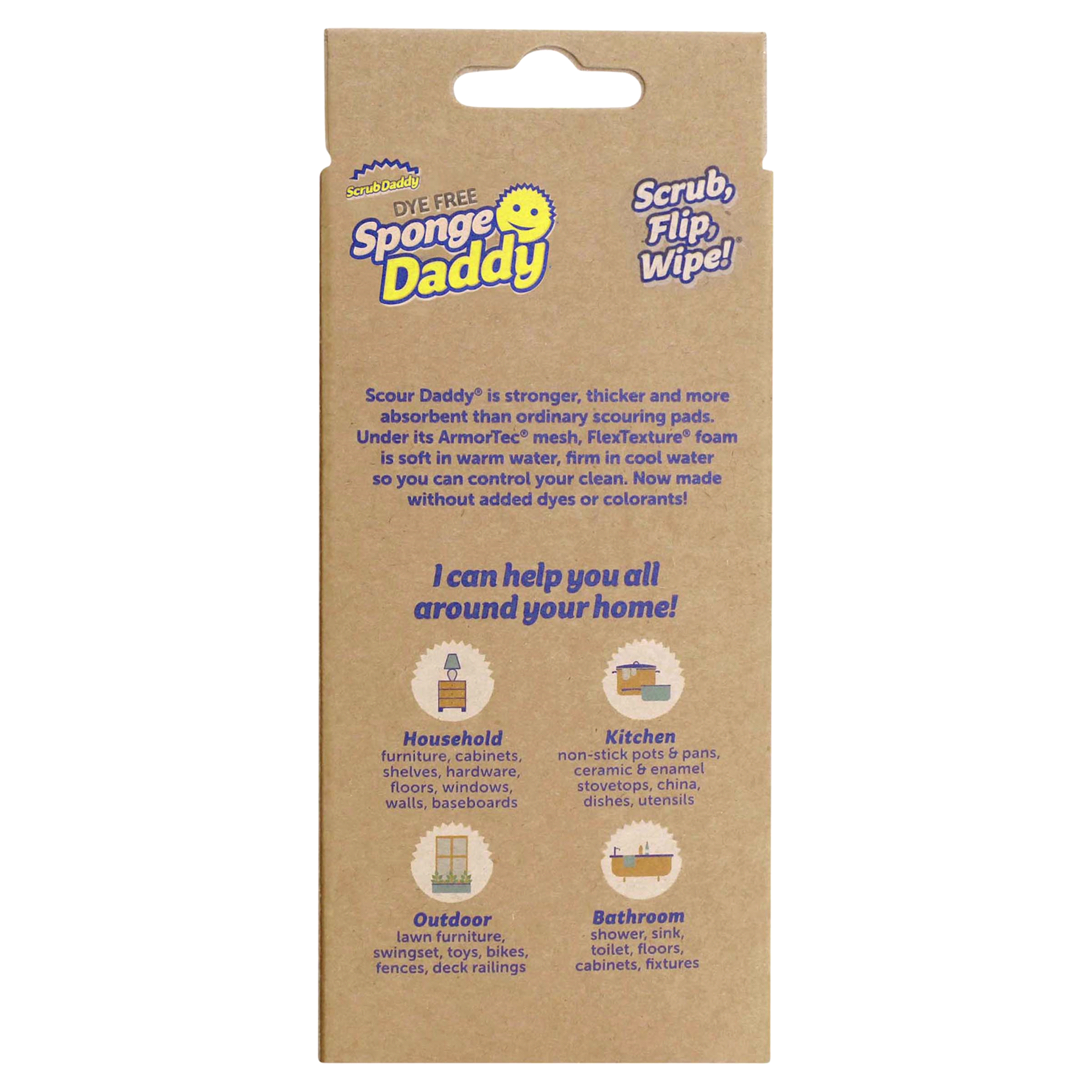 slide 3 of 17, Scrub Daddy Dye Free Sponge Daddy, 3 ct