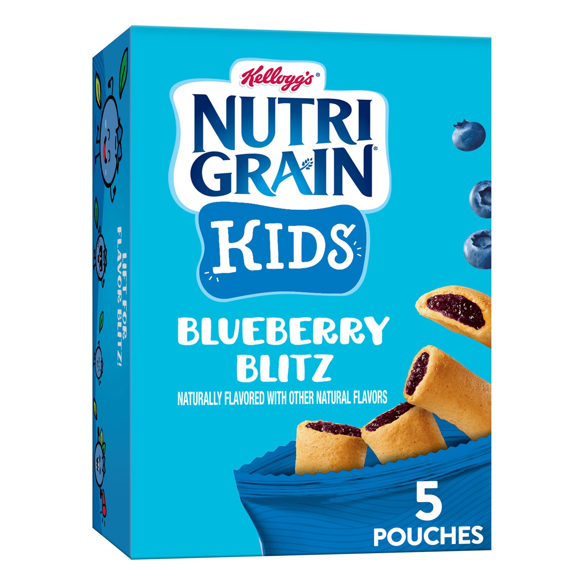 slide 1 of 8, Nutri-Grain Bites Mini Breakfast Bars, Blueberry, 6.5 oz, 5 Count, 6.5 oz