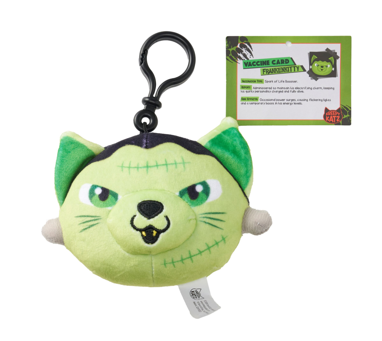 slide 2 of 2, Kreepy Katz Clip-On Mystery Plush Assortment, 1 ct