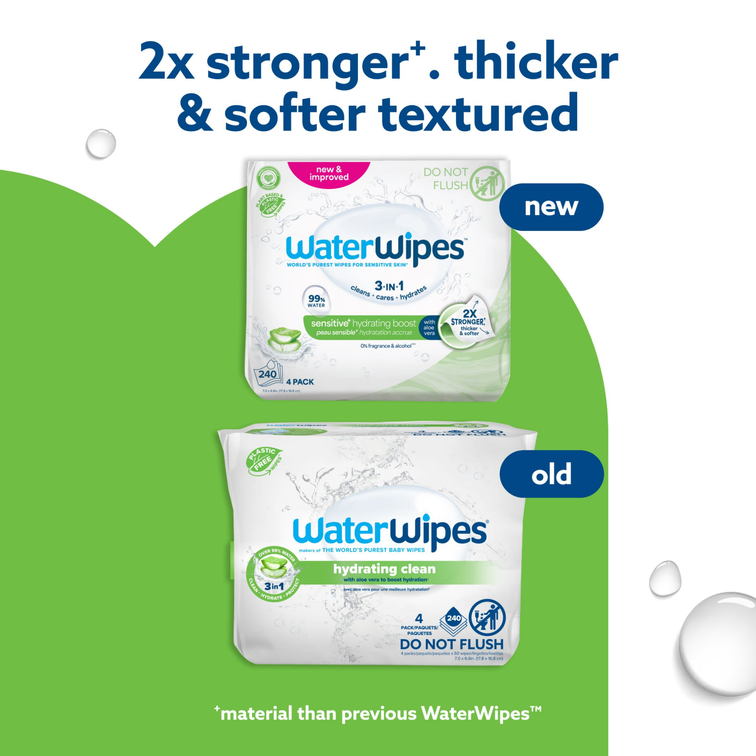 slide 6 of 8, WaterWipes Hydrating Boost 99% Water Based Aloe Vera Baby Wipes, 240 ct