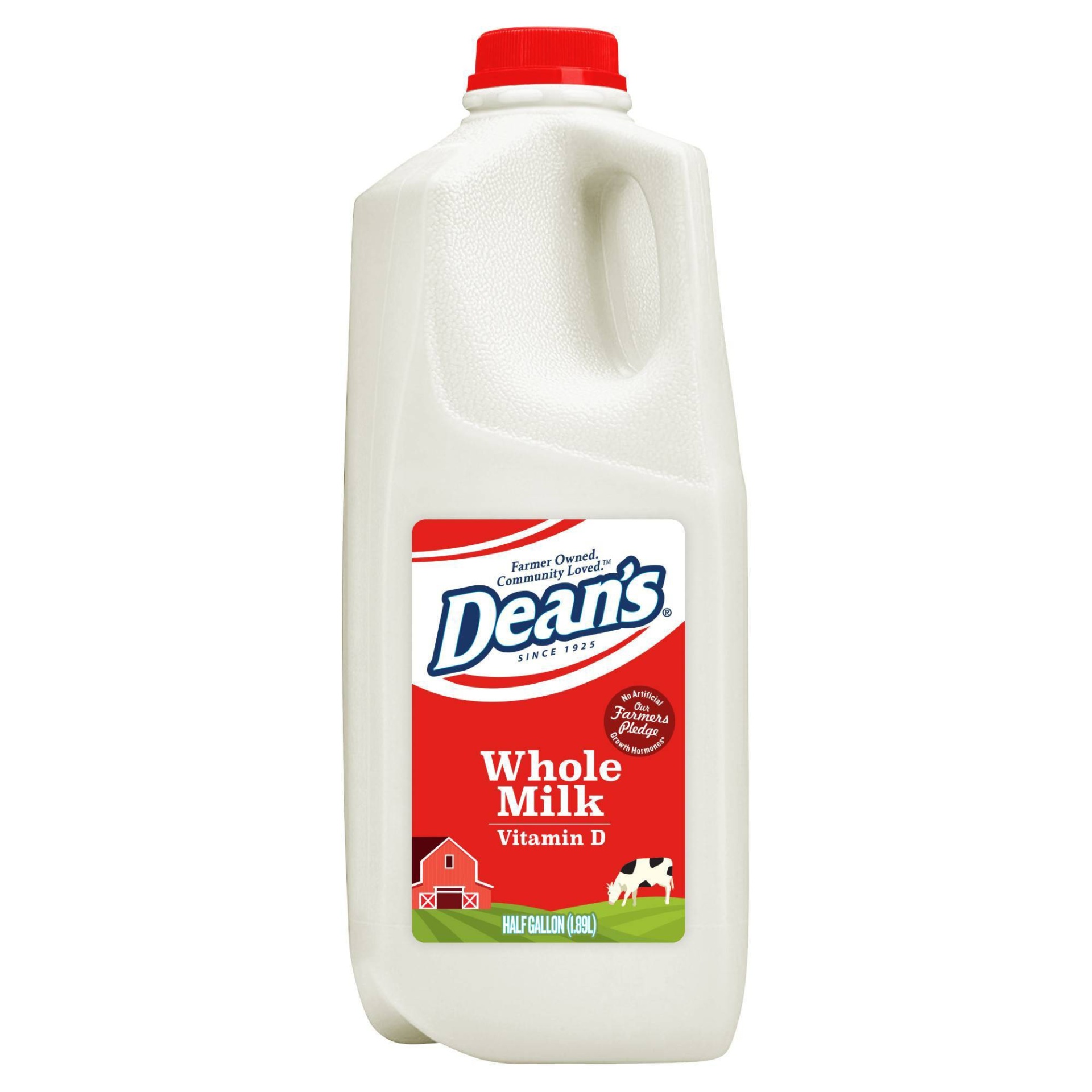 slide 1 of 3, Dean's Deans Whole Milk - 0.5gal, 1/2 gal