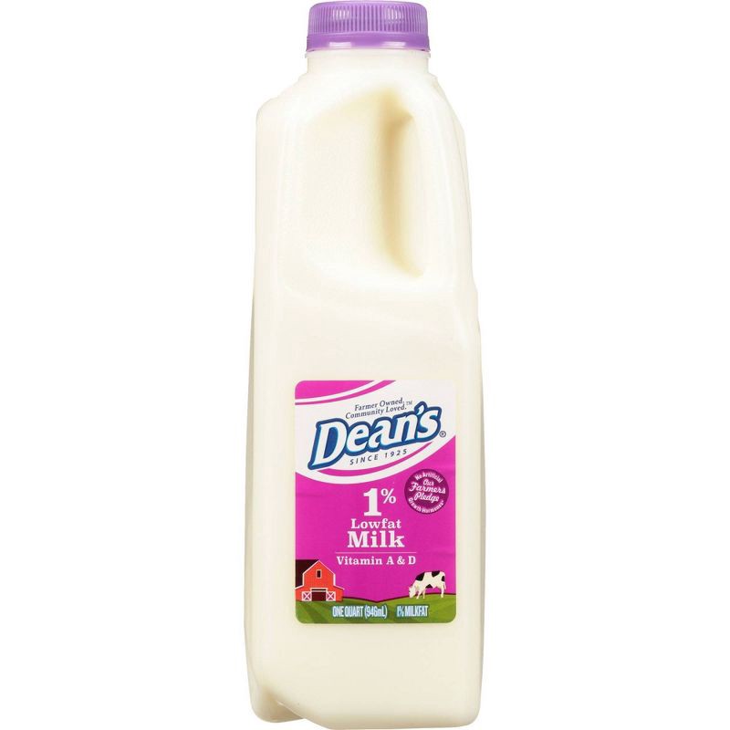 slide 1 of 7, Dean's Deans 1% Milk - 1qt, 1 qt