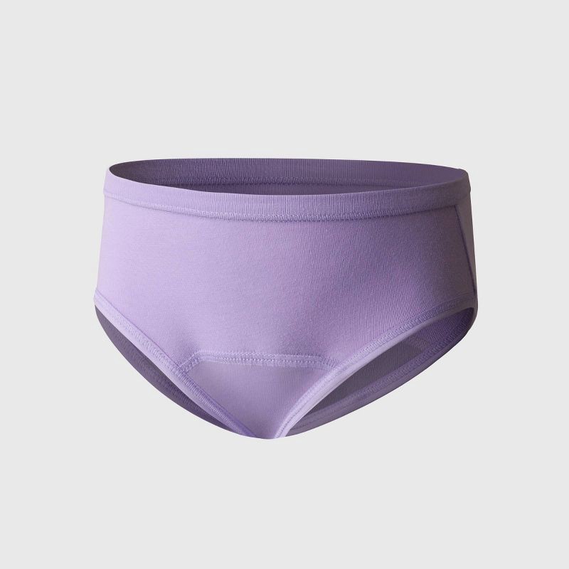 slide 4 of 5, Hanes Toddler Girls' 6pk Training Briefs - Colors May Vary 2T-3T: Cotton Blend, Tagless, Mid Rise, Pull-On Waist, Machine Washable, 6 ct