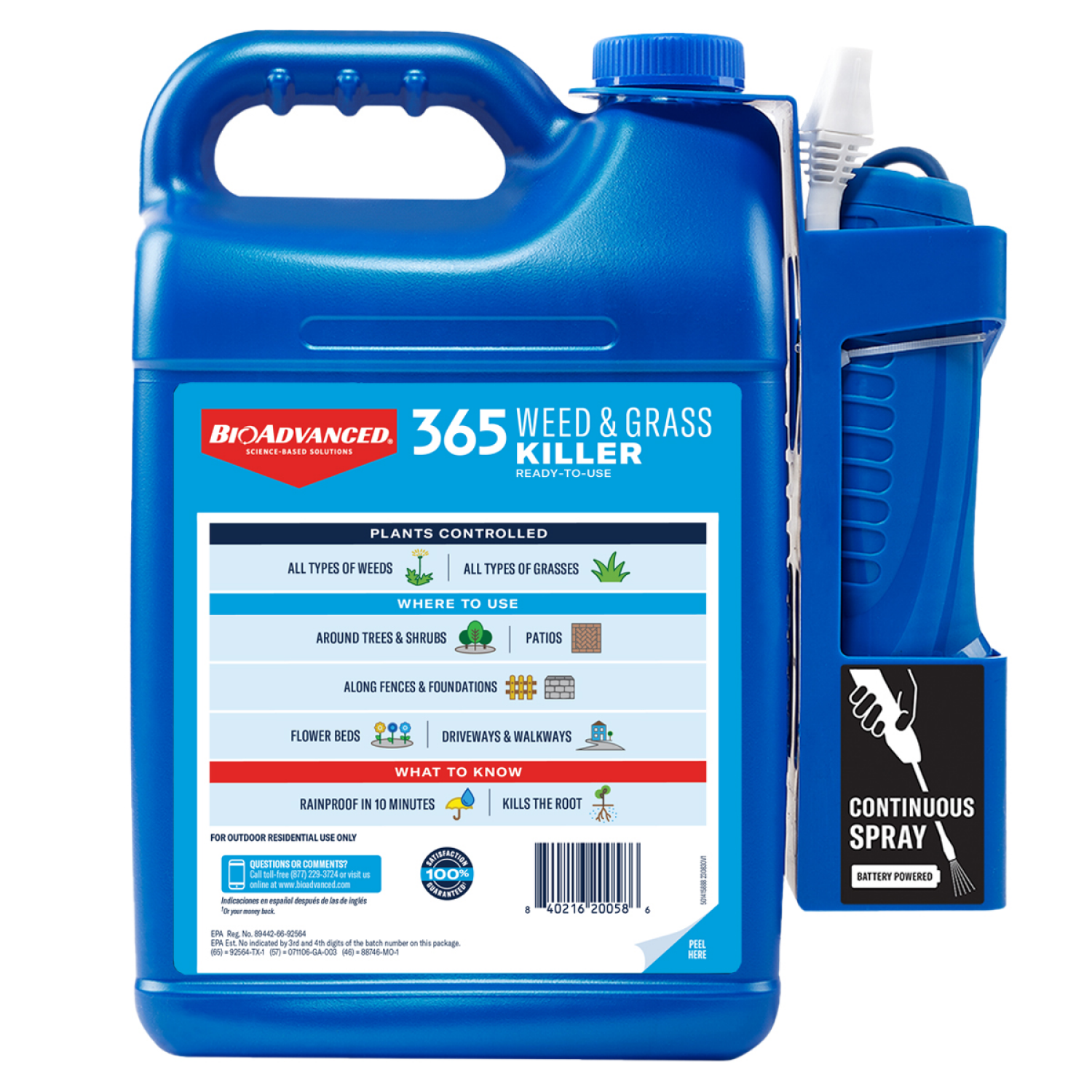 slide 2 of 2, BIO ADVANCED Bio Adv 365 Weed Grass Killer 1.33 Gal Rtu, 1.33 gal