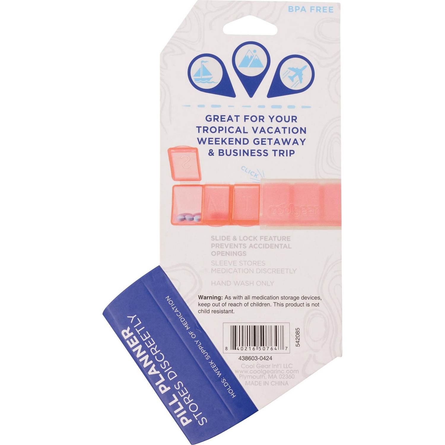 slide 2 of 3, Cool Gear Coolgear 7 Day Pill Organizer, 1 ct