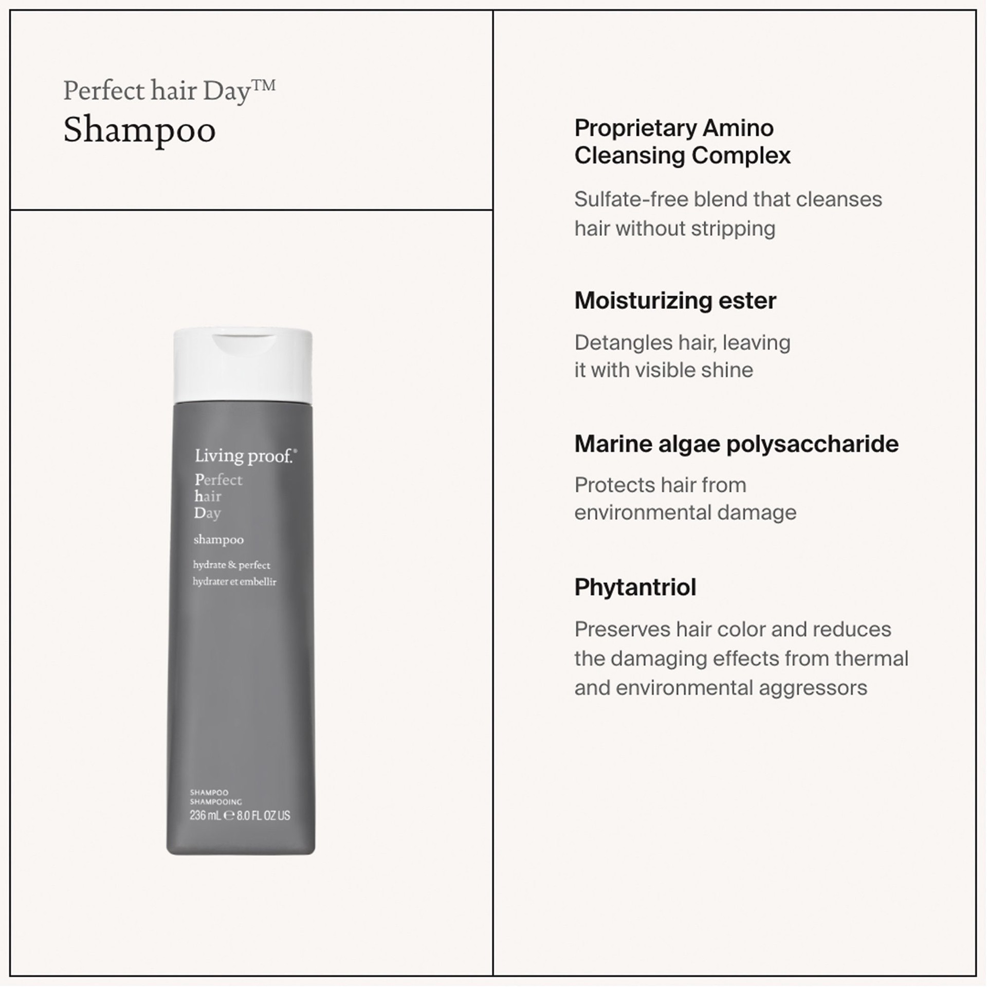 slide 6 of 9, Living Proof Mini Perfect Hair Day Shampoo 2 oz/ 60 mL, 