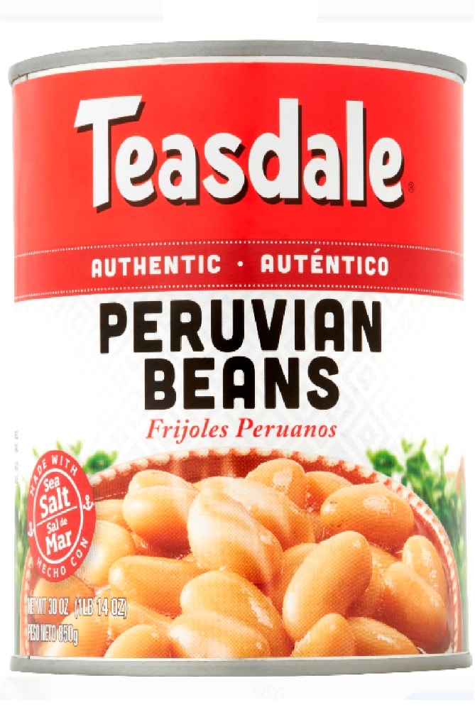 slide 1 of 1, Teasdale Peruvian Beans Made With Sea Salt, 29 oz