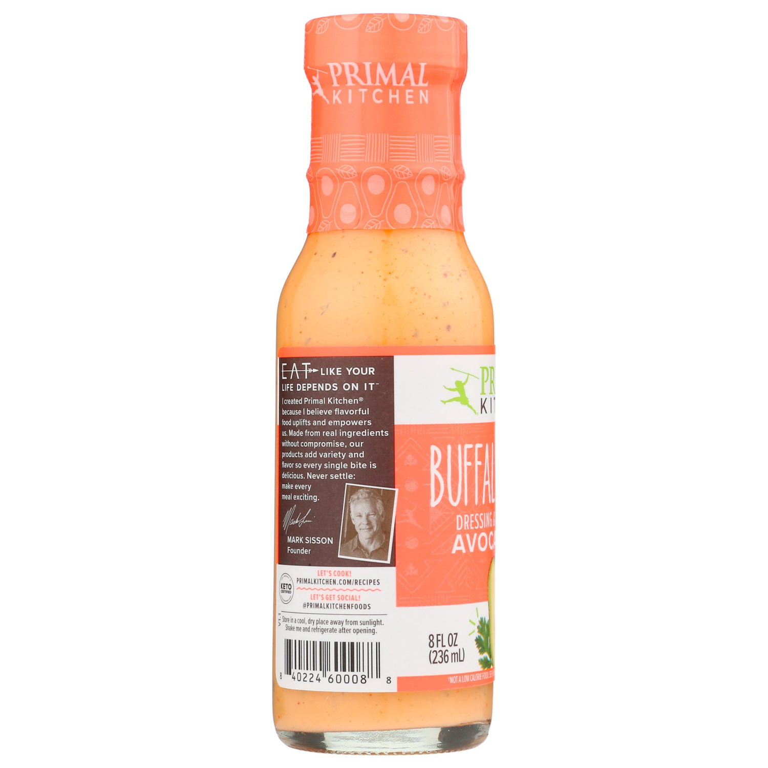 slide 2 of 2, Primal Kitchen Buffalo Ranch Dressing & Marinade 8 fl oz, 8 oz