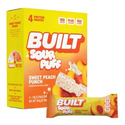 BUILT Sour Puff Sweet Peach Punch