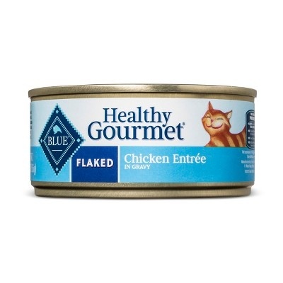slide 1 of 2, Blue Buffalo Adult Healthy Gourmet Flaked Chicken Entree - Wet Cat Food, 5.5 oz