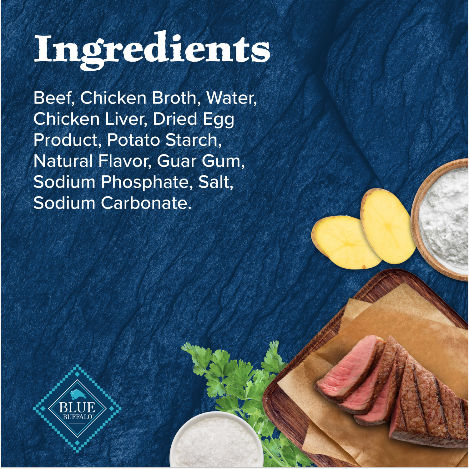 slide 8 of 8, Blue Wilderness Trail Toppers Wild Cuts Chunky Beef Bites Wet Dog Food, 3 oz