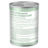 slide 3 of 5, Blue Buffalo Wilderness Grain Free High Protein Wet Dog Food Duck & Chicken Grill - 12.5oz, 12.5 oz