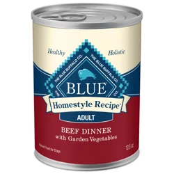Blue Buffalo Homestyle Recipe Natural Adult Wet Dog Food, Beef 12.5-oz Can