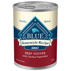 Blue Buffalo Homestyle Recipe Natural Adult Wet Dog Food, Beef 12.5-oz Can