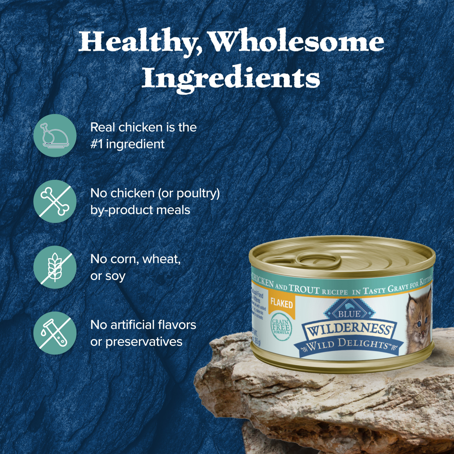 slide 2 of 8, BLUE Food for Kittens 3 oz, 3 oz