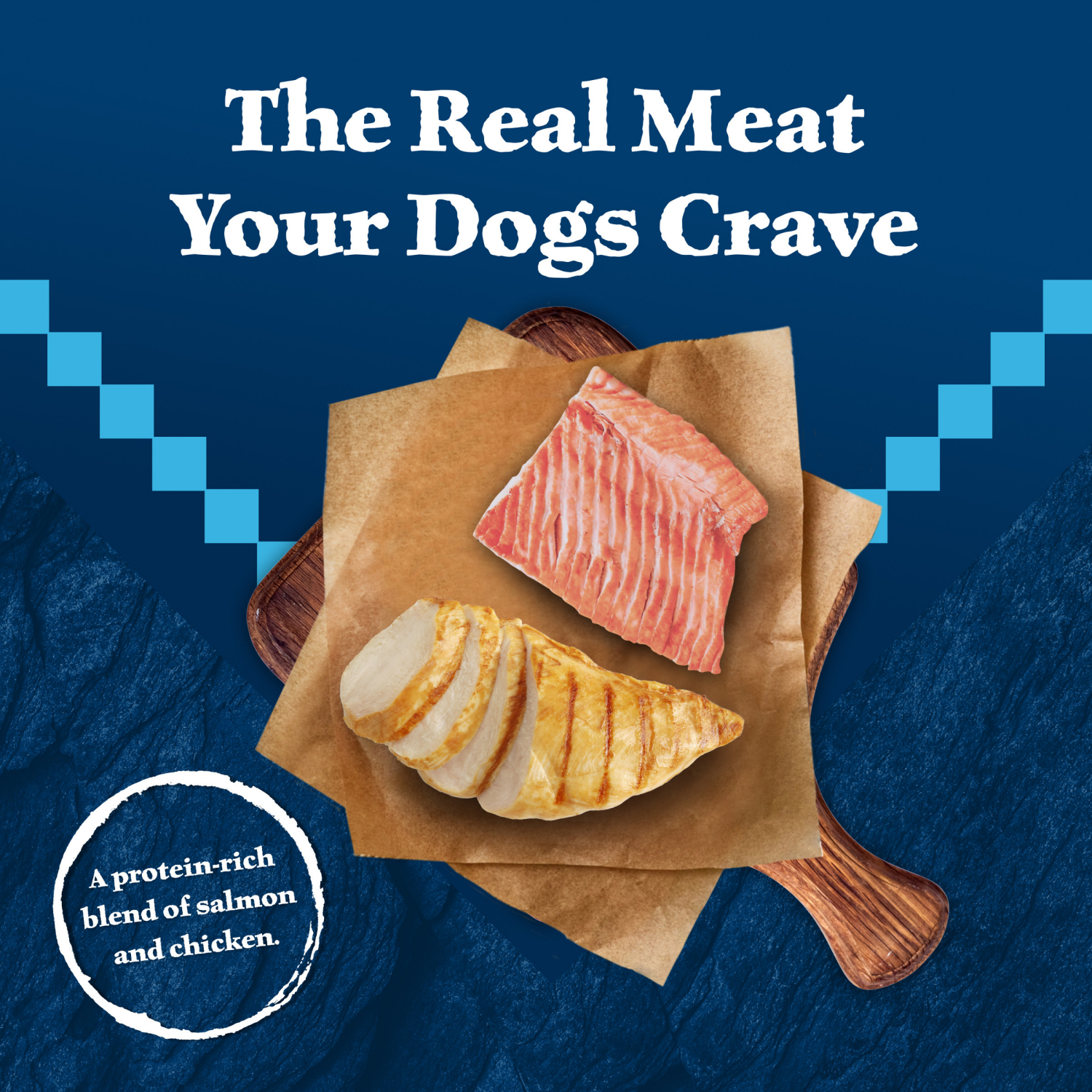 slide 7 of 8, Blue Buffalo Wilderness High Protein, Natural Adult Wet Dog Food, Salmon & Chicken Grill 12.5-oz Can, 12.5 oz