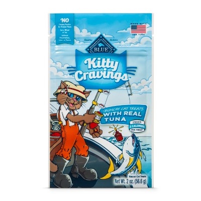 slide 1 of 2, Blue Buffalo Kitty Cravings With Real Tuna - Crunchy Cat Treats, 2 oz