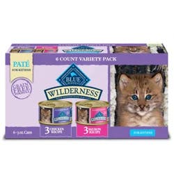 Blue Wilderness Pate Wet Kitten Food Variety Pack