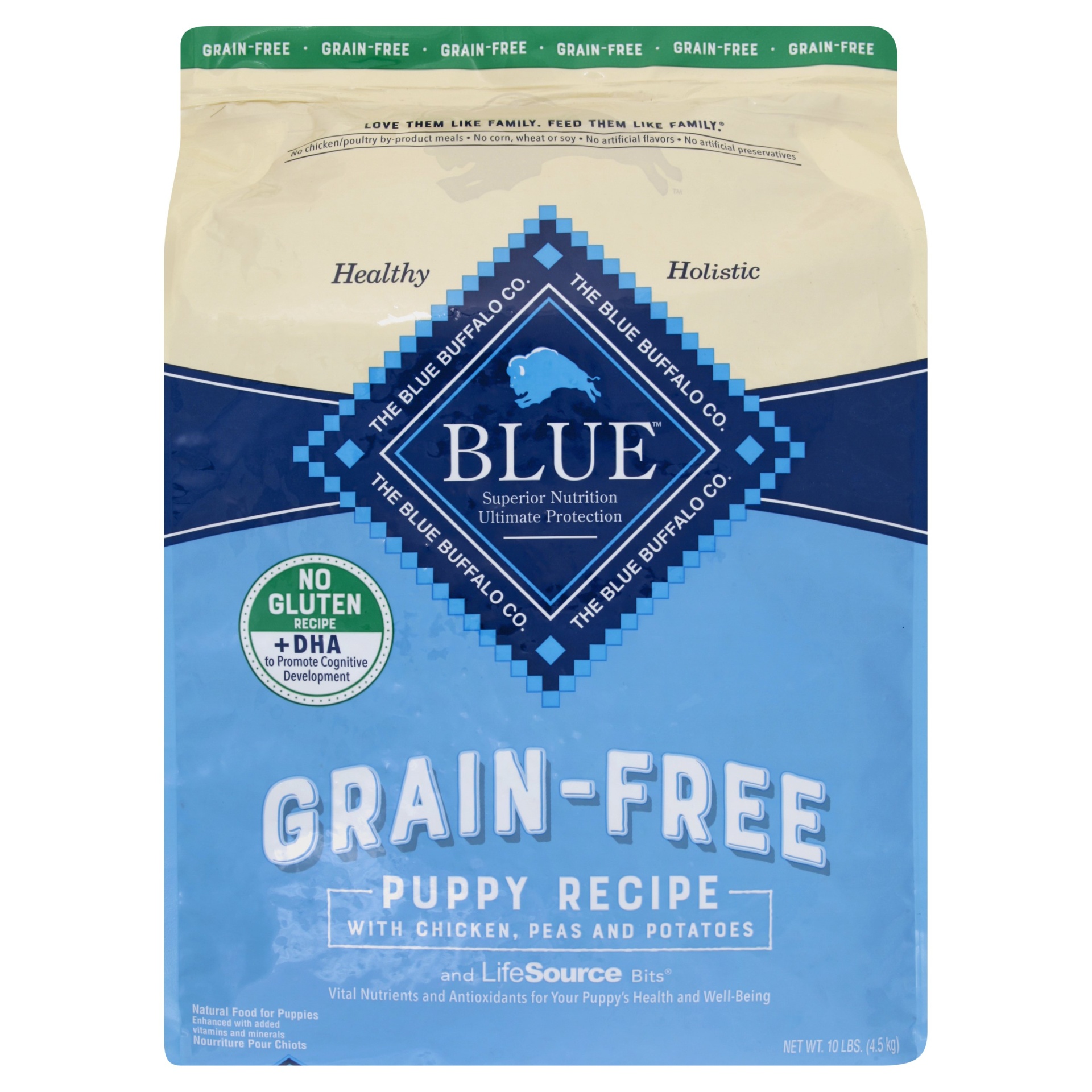 slide 1 of 2, Blue Buffalo Puppy Grain Free Chicken Dog Food, 10 lb