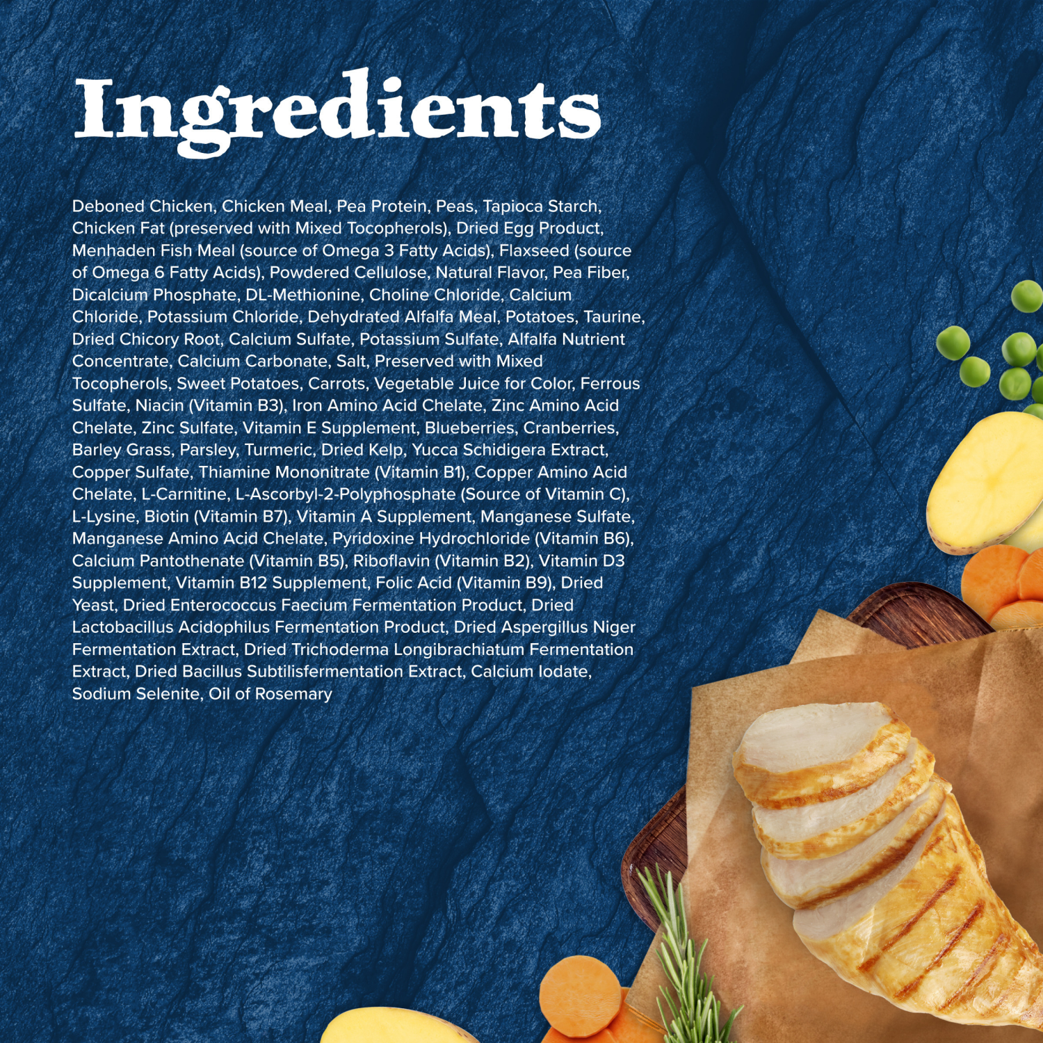 slide 8 of 8, Blue Buffalo Wilderness Nature's Evolutionary Diet High-Protein, Grain-Free Natural Dry Food for Adult Cats, Chicken, 4-lb. Bag, 4 lb