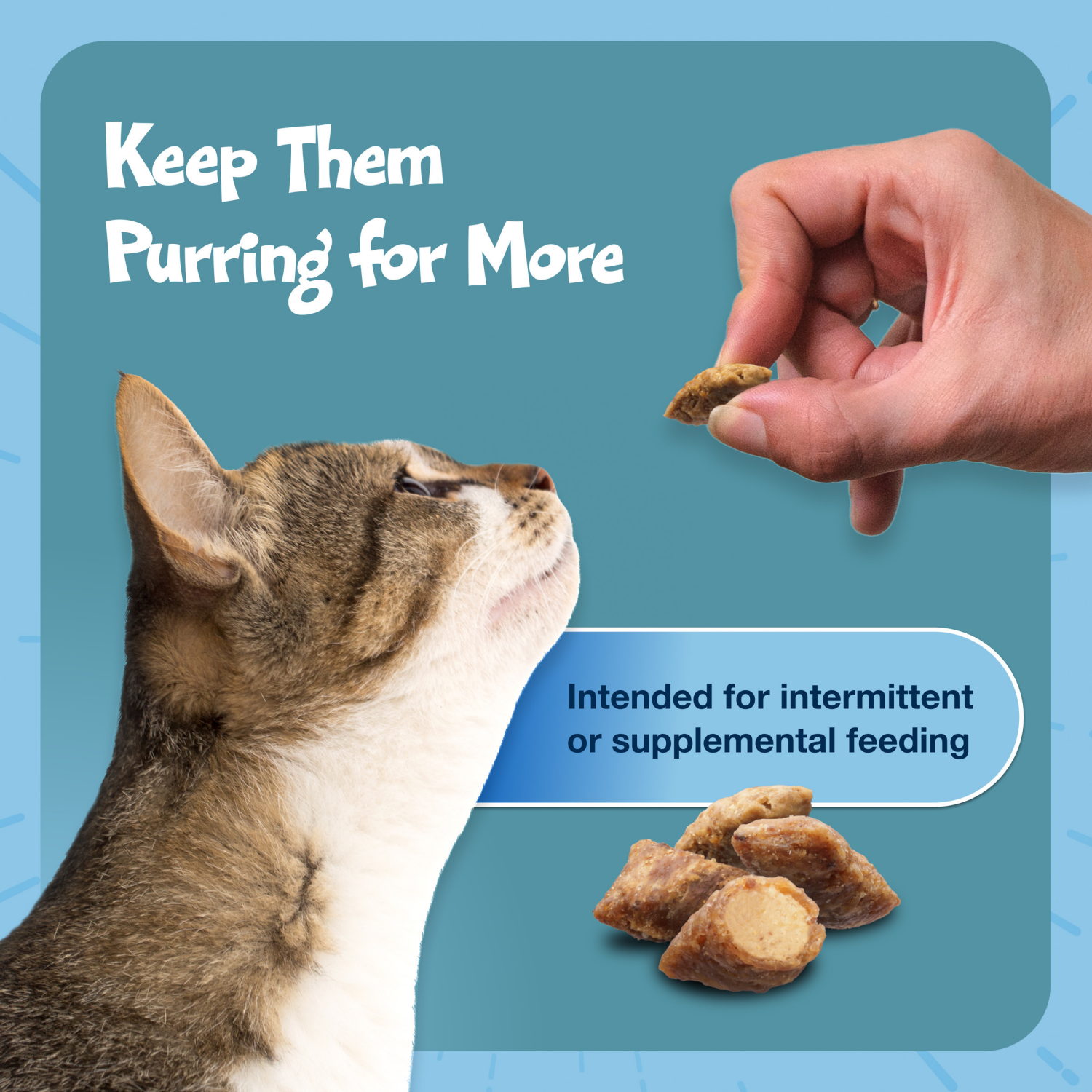 slide 3 of 8, Blue Buffalo Bursts Crunchy Cat Treats, Seafood 2-oz Bag, 2 oz