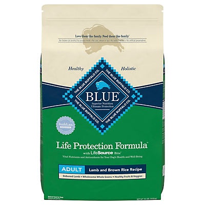 slide 1 of 1, Blue Buffalo Life Protection Formula Lamb & Brown Rice Recipe Dry Adult Dog Food, 24 lb