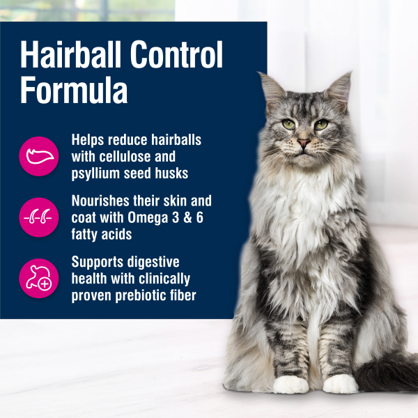 slide 5 of 29, Blue Buffalo True Solutions Hairball Control Adult Cat Dry Food, 11 lb