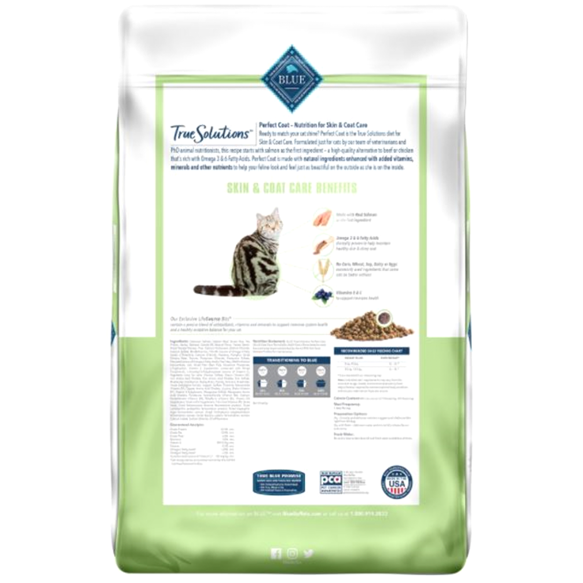 slide 8 of 13, Blue Buffalo True Solutions Hairball Control Adult Cat Dry Food, 11 lb