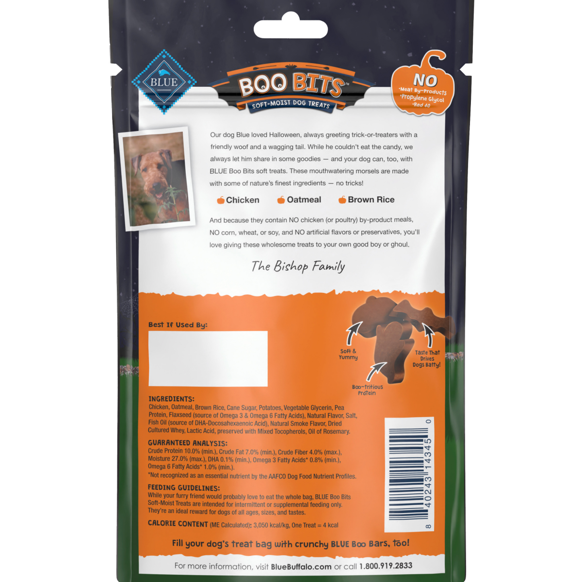 slide 5 of 8, Blue Buffalo Boo Bits Soft & Chewy Halloween Dog Treats\, Tasty Chicken Recipe\, 4.5-oz. Bag, 4.5 oz