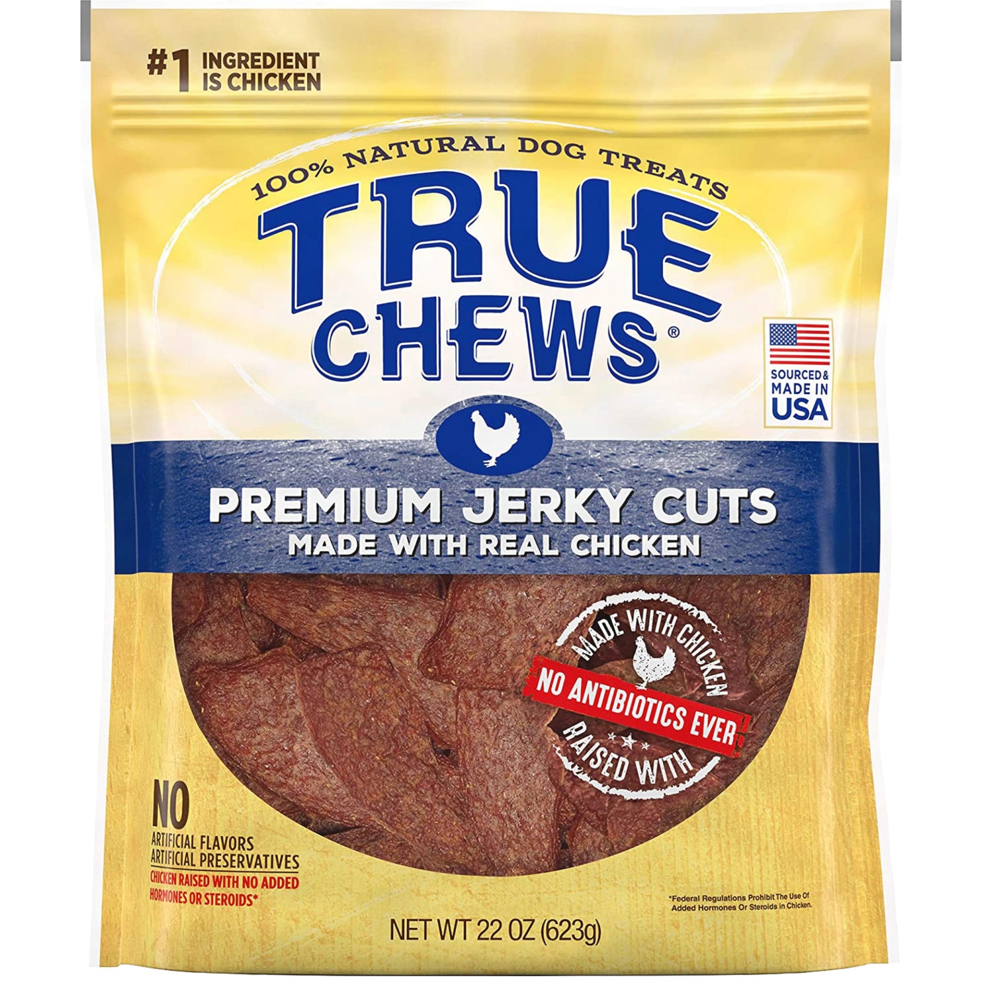 slide 1 of 1, True Chews Premium Jerky Cuts Made with Real Chicken Natural Dog Treats, 22 oz; 22 oz