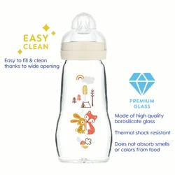 MAM Feel Good Glass 2+ Months Baby Bottle 1 Each