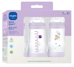 Mam 9 Oz. Easy Start, 2+ Months, Girl, 3 Pack