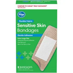 Kroger Flexible Fabric Sensitive Skin Extra Large Bandages