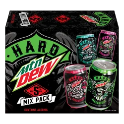 Mountain Dew Hard Mountain Dew Classic Variety Pack, 5% ABV (12 fl. oz. Can, 12pk.)