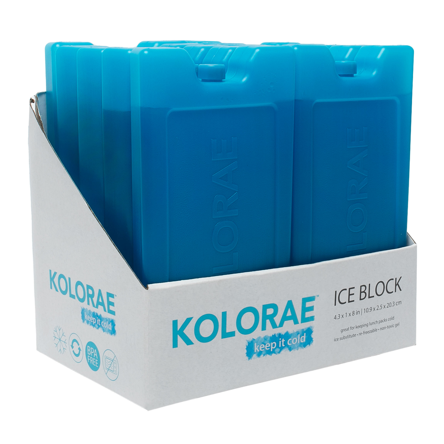 slide 4 of 4, KOLORAE Ice Block, 1 in