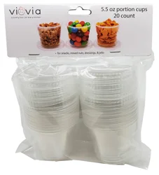 Viovia 5.5 Ounce Portion Cups 20 Count