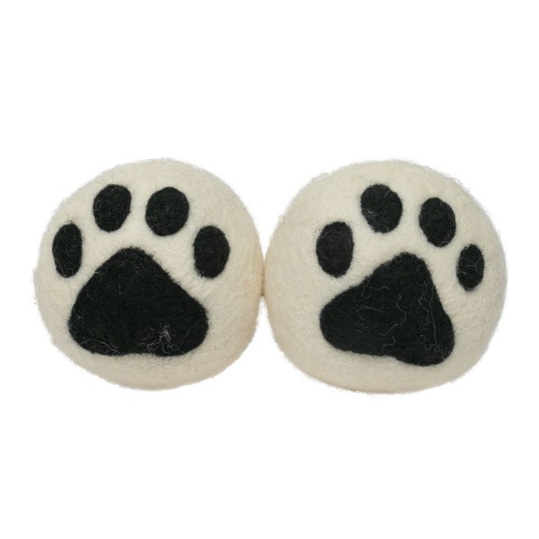 slide 4 of 17, Broxan Printed Wool Dryer Balls, Assorted Paw, 1 ct