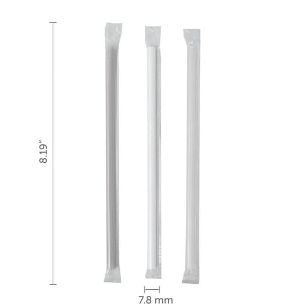 slide 4 of 17, Kolorae Individually Wrapped Straws, Neutrals, 75 ct