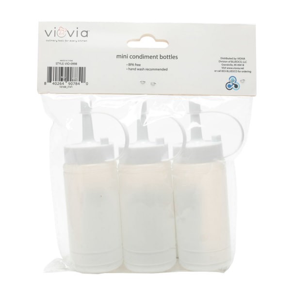 slide 8 of 13, Viovia Mini Condiment Bottles, 1 ct