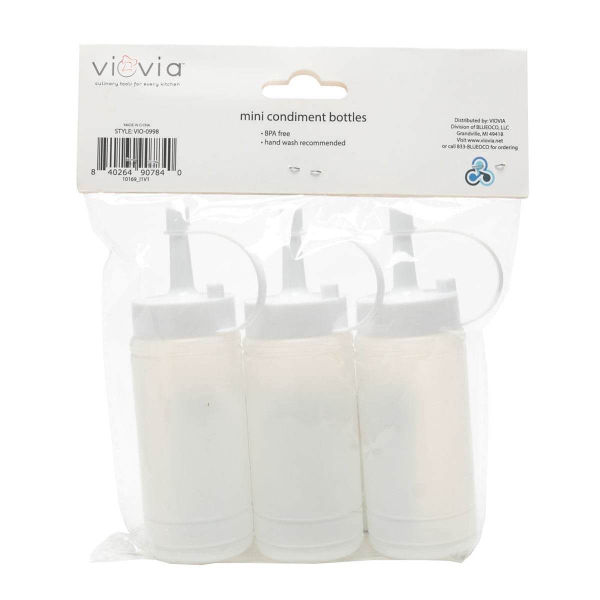 slide 9 of 13, Viovia Mini Condiment Bottles, 1 ct