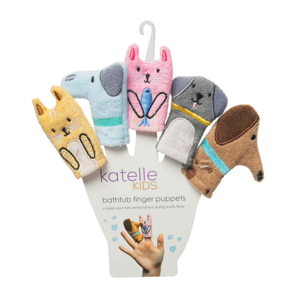 slide 1 of 21, Katelle Kids Bathtub Finger Puppets, 1 ct