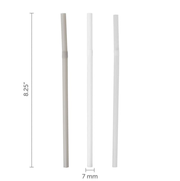slide 4 of 17, Kolorae Jumbo Flex Straws, Neutrals, 100 ct